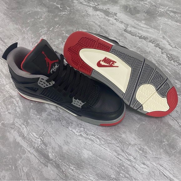 Jofdan 4 Retro “Bred Reimagined” Black/Red Men’s - Picture 6 of 6